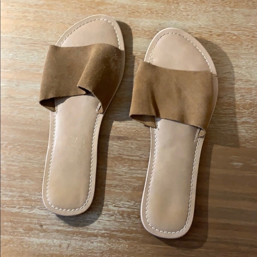 Tan leather sandals